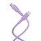 X2O Superflex USB-C til USB-C Kabel - 1.5m / 60W - Lilla