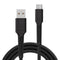 X2O Longlife USB-A til USB-C Kabel - 2m / 60W - Sort