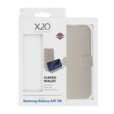 Samsung Galaxy A37 X2O Classic Wallet Flip Cover m. Kortholder & Ståfunktion - Beige