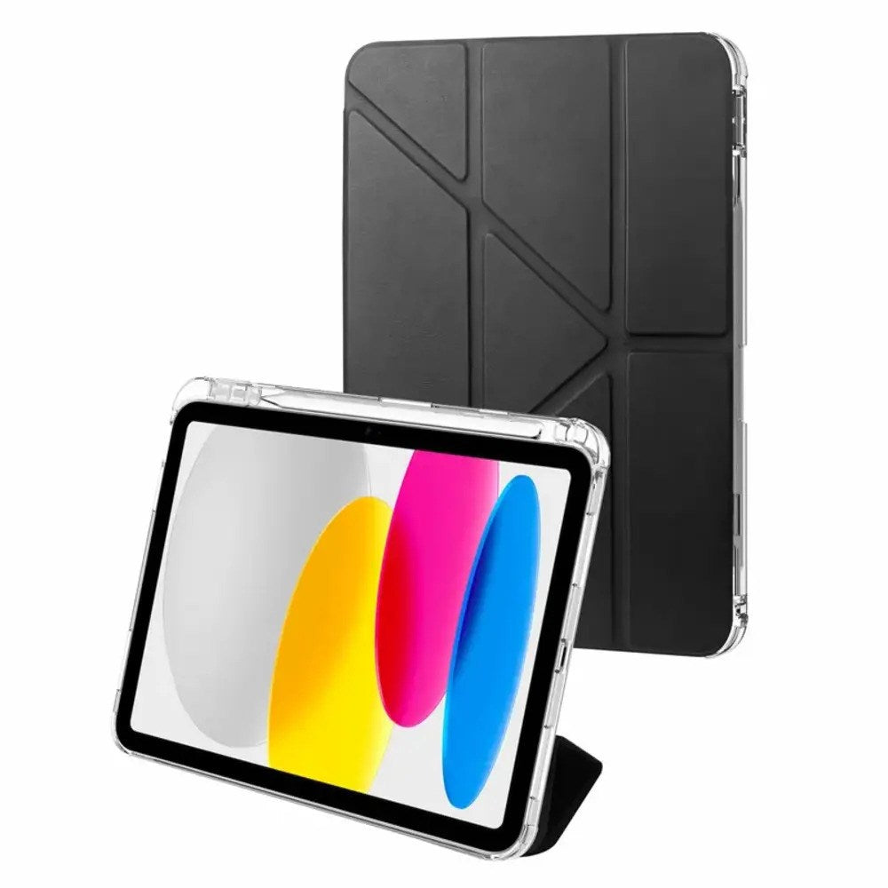 iPad 11" (2026 / 2025) / 10.9" (2024 / 2022) X2O Origami Folio Flipcover m. Ståfunktion - Sort