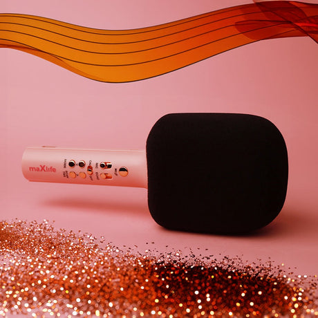 MaxLife MXBM-600 Bluetooth-mikrofon m. Høyttaler - Rosa