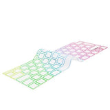 Philbert MacBook Air (A1932) tastaturdeksel m. Dansk tastatur - Gjennomsiktig / Regnbue