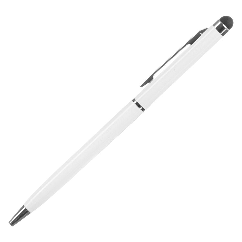 Hurtel Stylus Touch Pen m. Kulepenn - Hvit