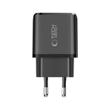 Tech-Protect Vægoplader m. 1x USB-C & 1x USB-A - 65W - Sort