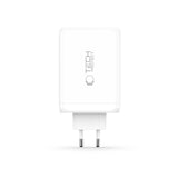 Tech-Protect Vægoplader m. 3x USB-C / 1x USB-A - 240W - Hvid