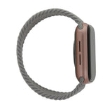 Apple Watch (38/40/SE/41/42 mm) Smartklokkerem i elastisk stoff - størrelse S - grå