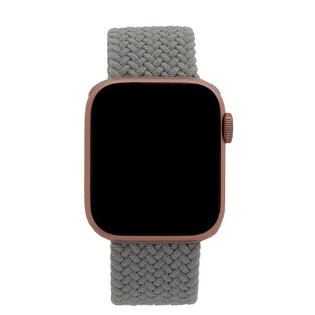 Apple Watch (42/44/SE/45/46/49 mm) Smartklokkerem i elastisk stoff - størrelse XS - grå