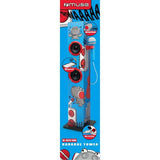 MUSE Bluetooth-tårnhøyttaler for barn m. Mikrofon for karaoke - Rød og blå drage