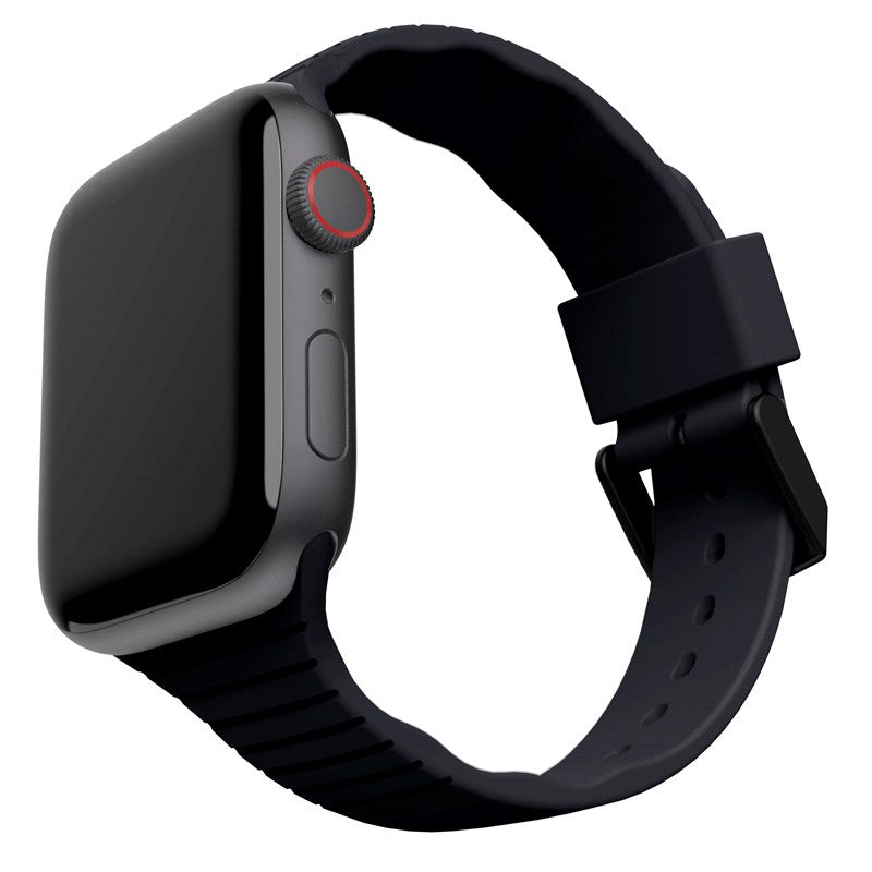 Apple Watch (42/44/SE/45/46/49mm) UAG [U] Aurora Silikone Urrem - Black
