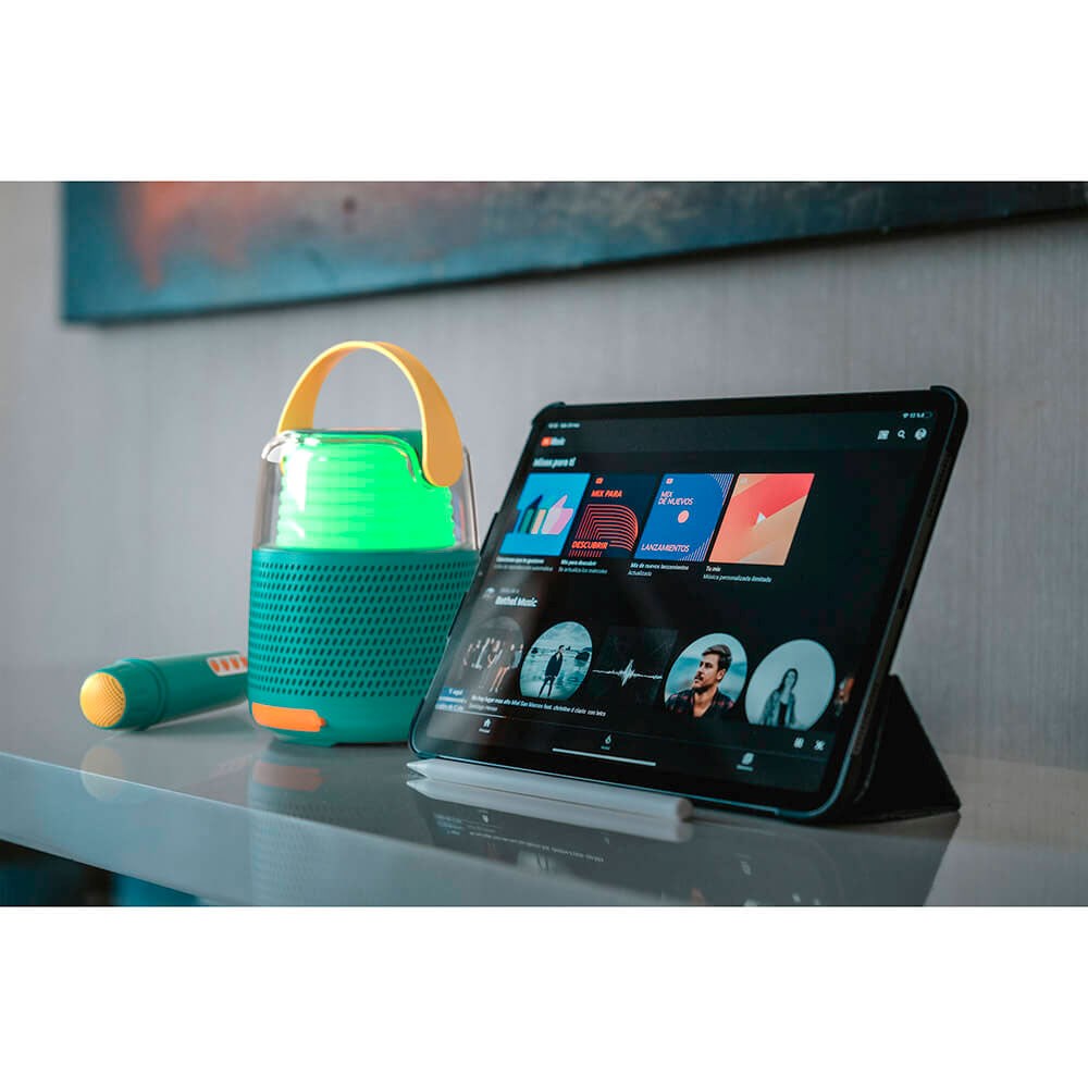 MOB høyttaler karaokesett m. Mikrofon - Grønn