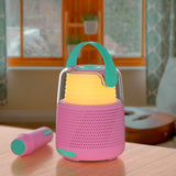 MOB høyttaler karaokesett m. Mikrofon - Rosa