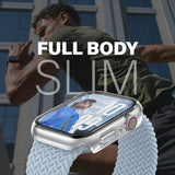 PanzerGlass Apple Watch 11 / 10 (42mm) Snappie Full Body Slim Cover + Indbygget Skærmbeskyttelse - Transparent