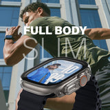 PanzerGlass Apple Watch Ultra 1/2 (49 mm) Snappie Full Body Slim Cover + innebygd skjermbeskytter - Gjennomsiktig