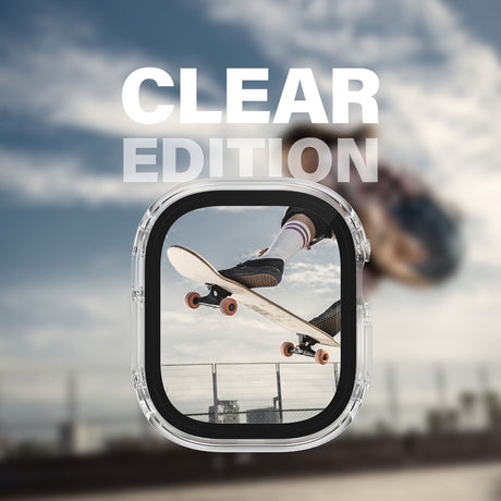 PanzerGlass Apple Watch Ultra 1/2 (49 mm) Snappie-deksel + innebygd skjermbeskytter - gjennomsiktig