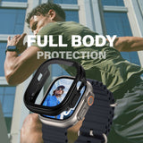 PanzerGlass Apple Watch Ultra 3/2/1 (49mm) Snappie Full Body Cover + Indbygget Skærmbeskyttelse - Sort