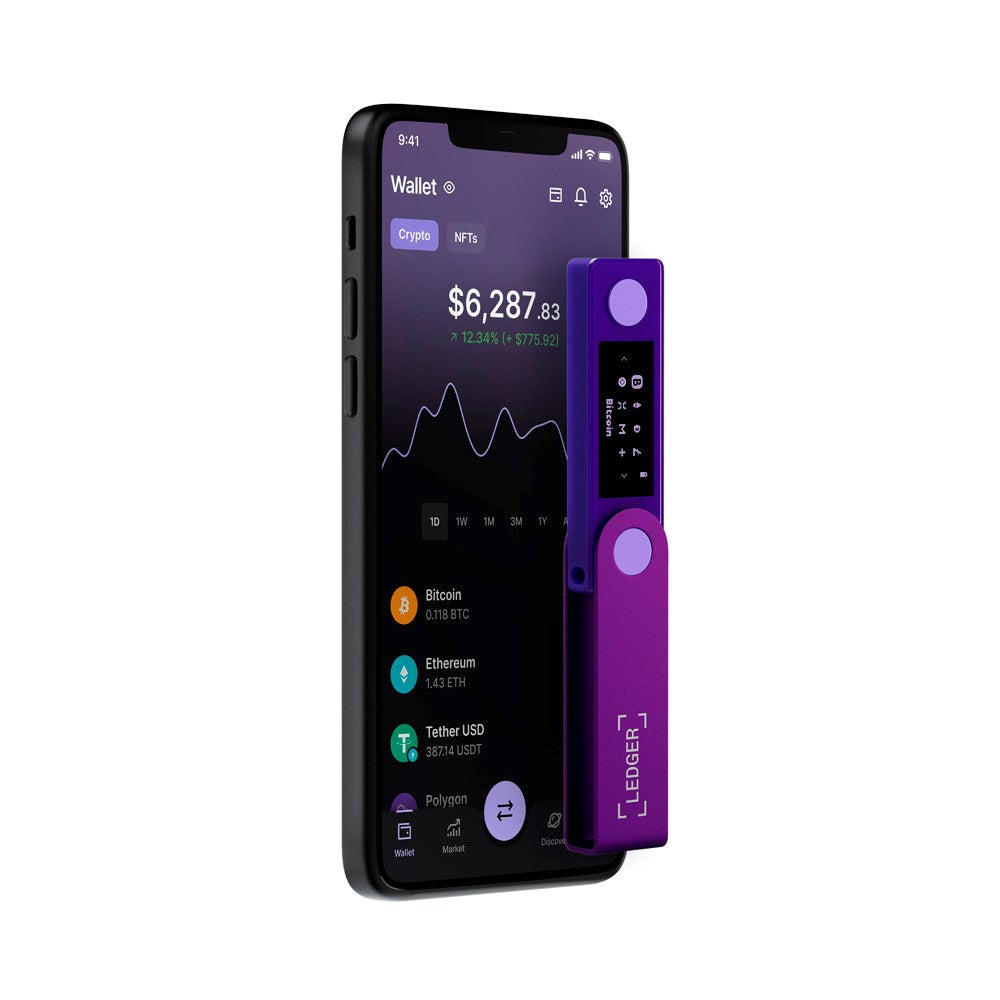 Ledger Nano X Crypto Hardware Wallet - Bluetooth - Amethyst Purple