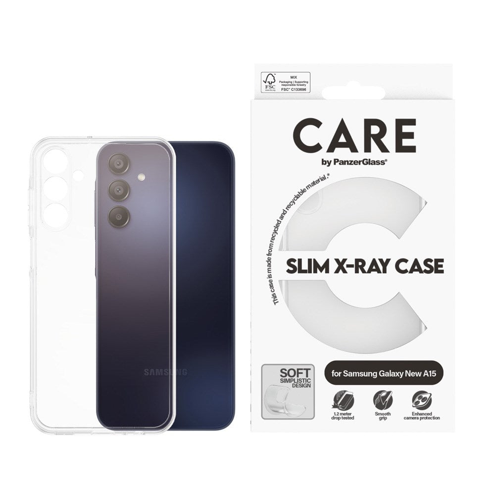 CARE by PanzerGlass Samsung Galaxy A16 FASHION X-Ray Soft Basic Bakdeksel - Gjennomsiktig