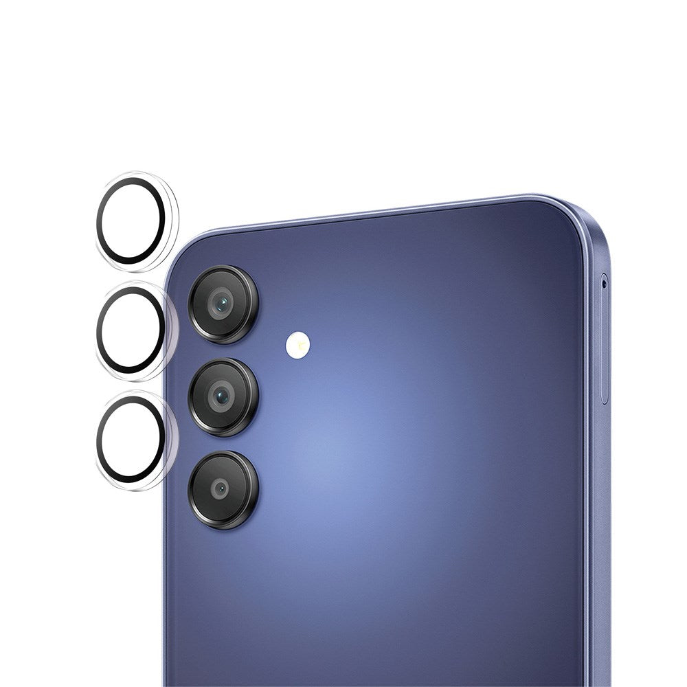 Samsung Galaxy A16 (4G/5G) PanzerGlass bøyler - Kamerabeskyttelse - Gjennomsiktig / Svart