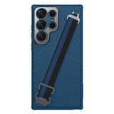 NILLKIN Samsung Galaxy S23 Ultra Silikone Cover m. Grip - Blå