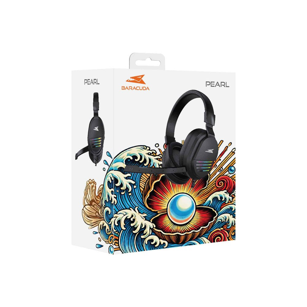Baracuda PEARL Gaming Headset - Over-Ear - Sort