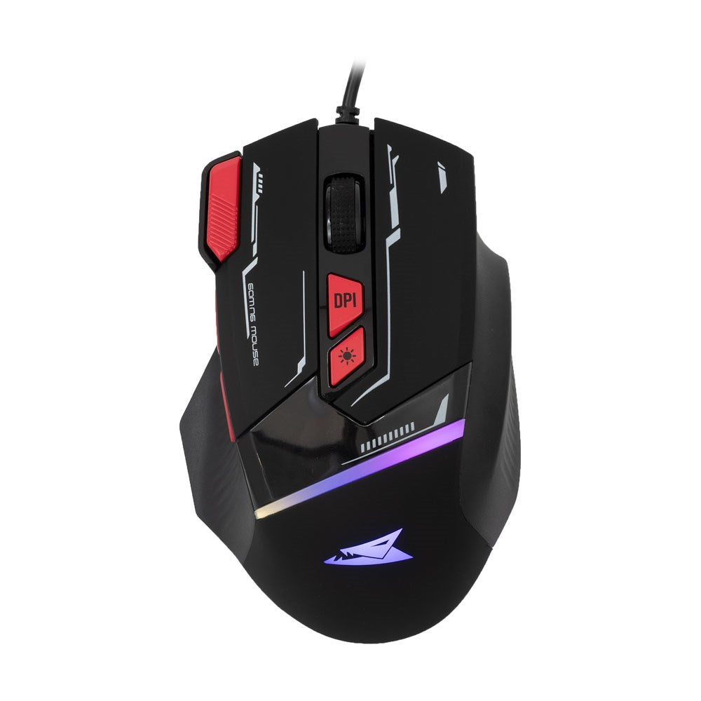 Baracuda MANTA 8D / 12800 DPI Gaming Mus - Sort