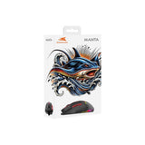 Baracuda MANTA 8D / 12800 DPI Gaming Mus - Sort