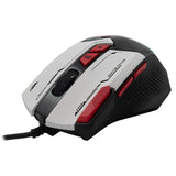 Baracuda MANTA 8D / 12800 DPI Gaming Mus - Hvid