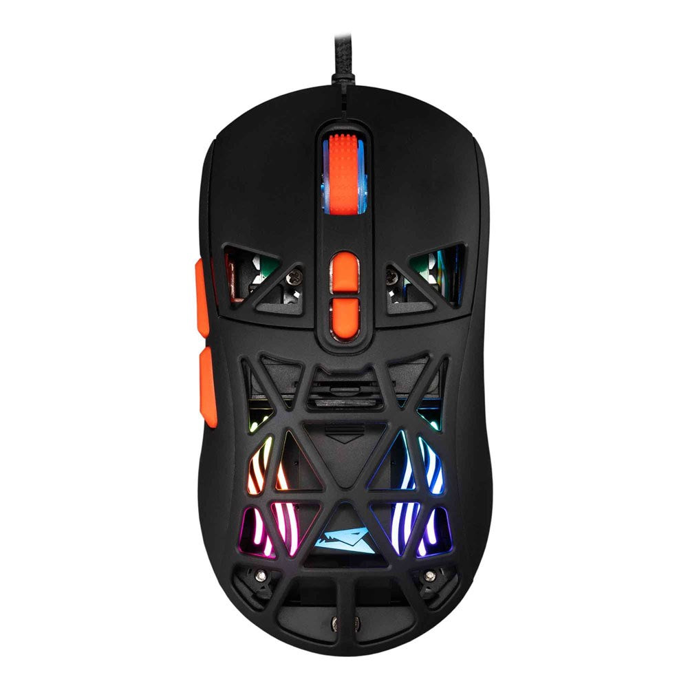 Baracuda SEAL 7D / 12800 DPI Gaming Mus - Sort