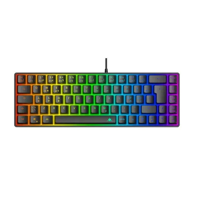White Shark RONIN Kablet Gaming Tastatur - RGB Lys - Nordisk Layout - Sort