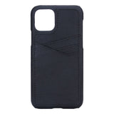 Essentials iPhone 11 Pro Læder Cover m. Kortholder - Sort