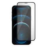 iPhone 12 Pro Max Essentials Hærdet Skærmglas - Gennemsigtig / Sort Kant
