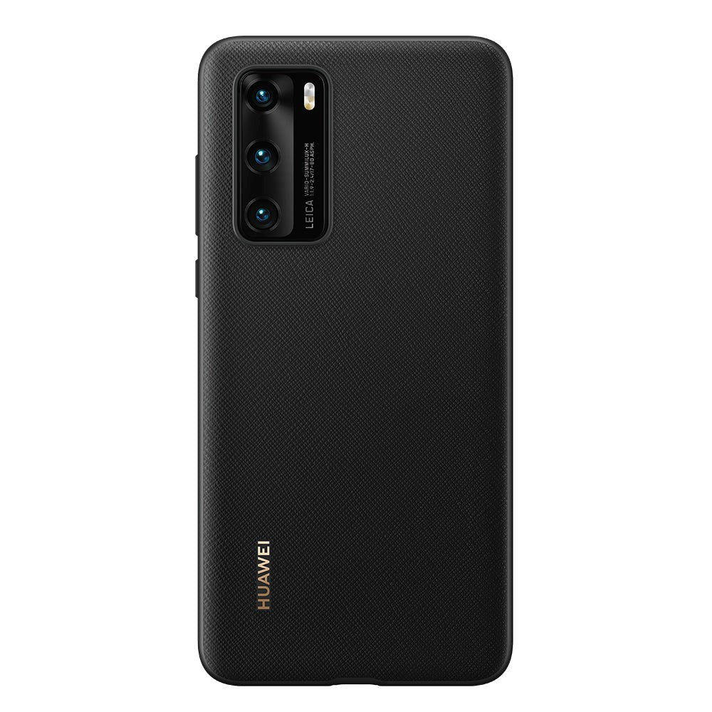Originalt Huawei P40 PU deksel - Svart