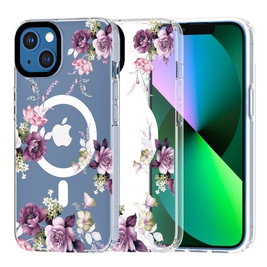 iPhone 13 Tech-Protect MagMood Bakdeksel - MagSafe-kompatibelt - Spring Floral