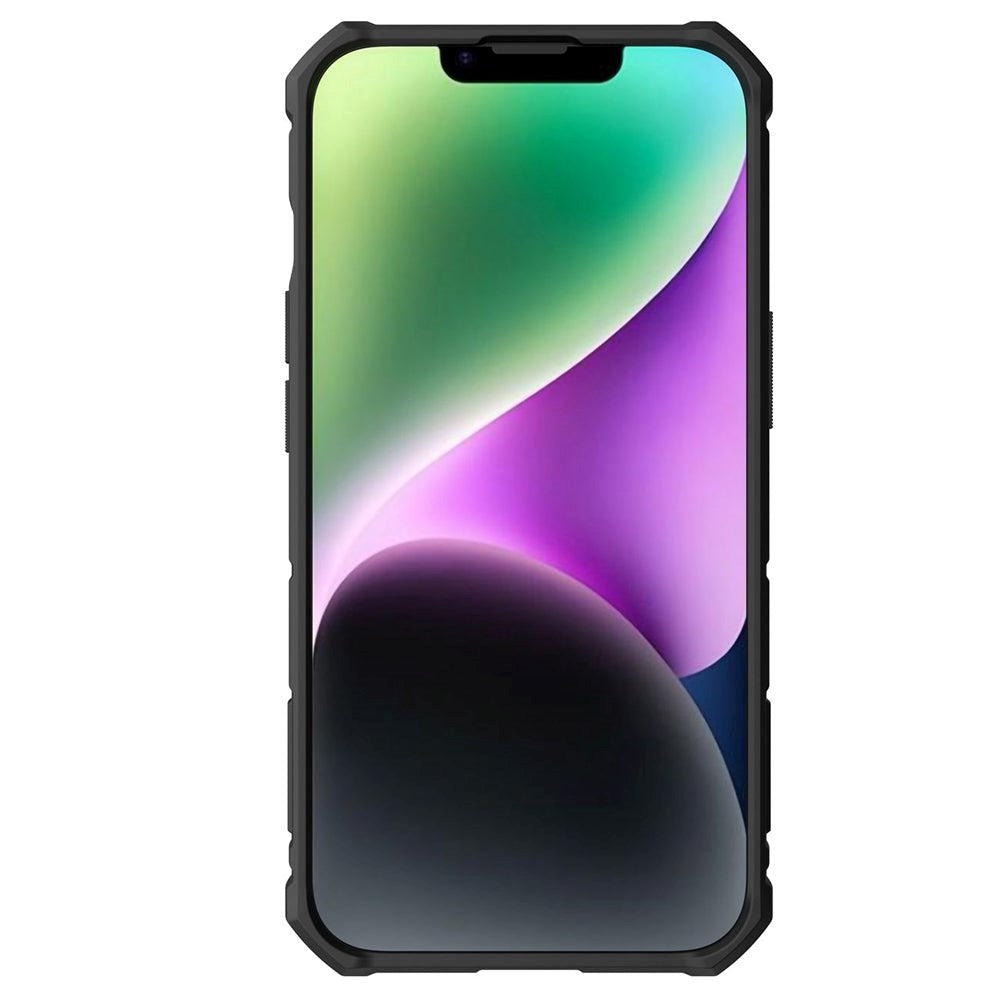 iPhone 14 Nillkin Camshield Armor Pro Håndværker Bagside Cover m. Ring Kickstand - Sort