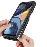 Motorola Moto G22 / E32 / E32s Tech-Protect DEFENSE360 Cover m. Skærmbeskyttelse - Gennemsigtig / Sort