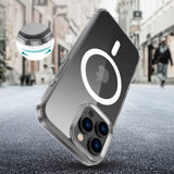 Flexair Hybrid MagSafe-deksel fra Tech-Protect til Samsung Galaxy S24 FE - Gjennomsiktig