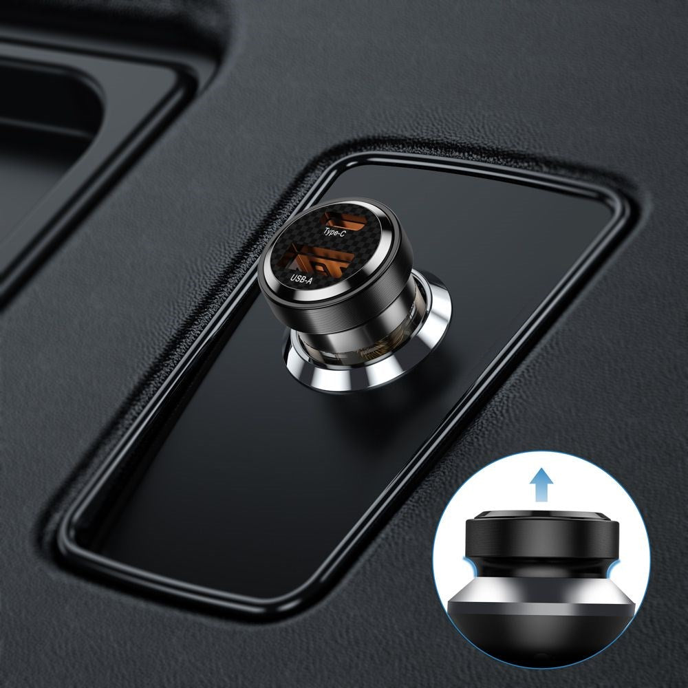 Tech-Protect Billader PD 30W med USB-C &amp; USB-A - Svart