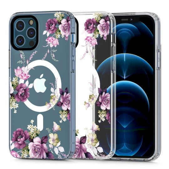 iPhone 12 / 12 Pro Tech-Protect MagMood Bagside Cover - MagSafe Kompatibel - Spring Floral