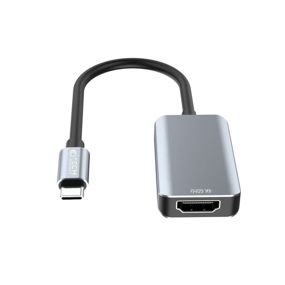 Ultraboost Tech-Protect USB-C til HDMI-adapter - svart