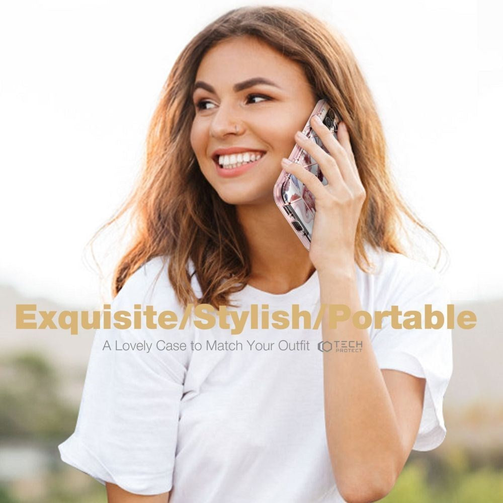 Samsung Galaxy A14 (5G) Tech-Protect Velar-bakdeksel m. Skjermbeskytter - Marmor