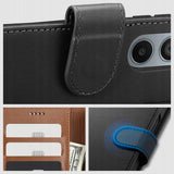 Samsung Galaxy S24 Ultra Tech-Protect Flip Wallet m. Lommebok og stativfunksjon - svart