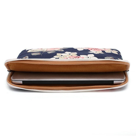 Canvaslife MacBook 15" / PC 15-16" omslag (37,5 x 26,5 cm) - Navy Rose