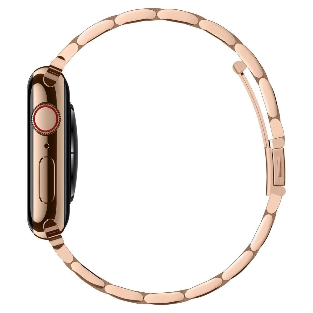 Apple Watch (38/40/SE/41/42 mm) Spigen Modern Fit Band - Stram i rustfritt stål inkl. Pinner - Rose gull