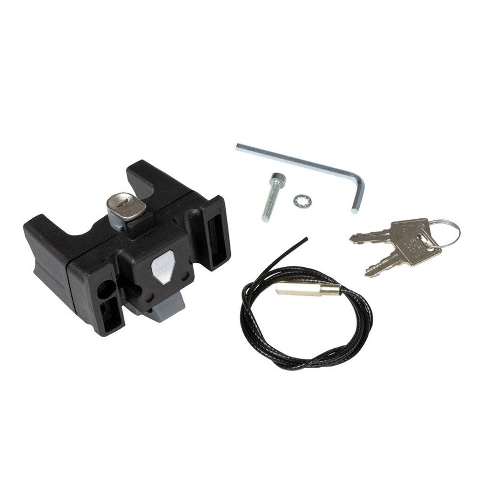 ORTLIEB Monteringssett for sykkelstyre m. Lås - Svart