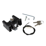 ORTLIEB Monteringssett for sykkelstyre m. Lås - Svart