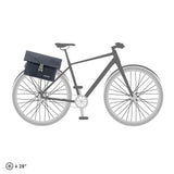 ORTLIEB Twin-City 9L Kombi-Cykeltaske (30 x 39 x 12cm) - Mørkeblå