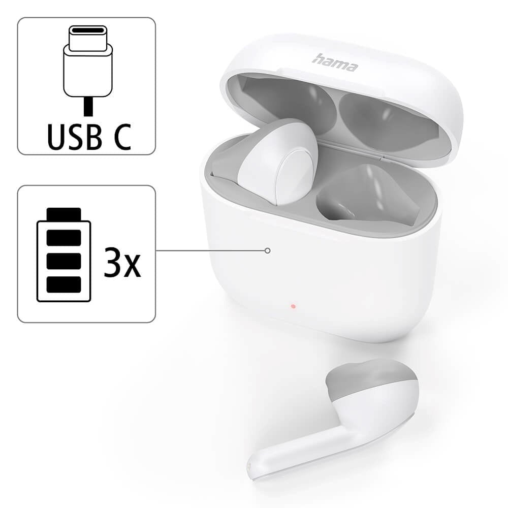 Hama Freedom Light True Wireless In-Ear Headset - Hvit