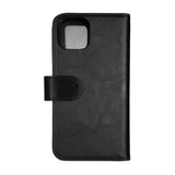 iPhone 14 GEAR Wallet - Læder Flip 2-i-1 Cover m. Pung 7 Kort - Sort