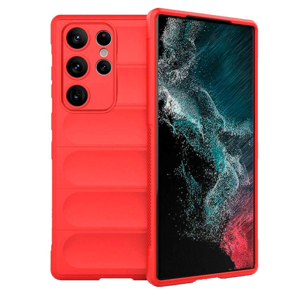 Samsung Galaxy S23 Ultra fleksibelt plastdeksel - rød