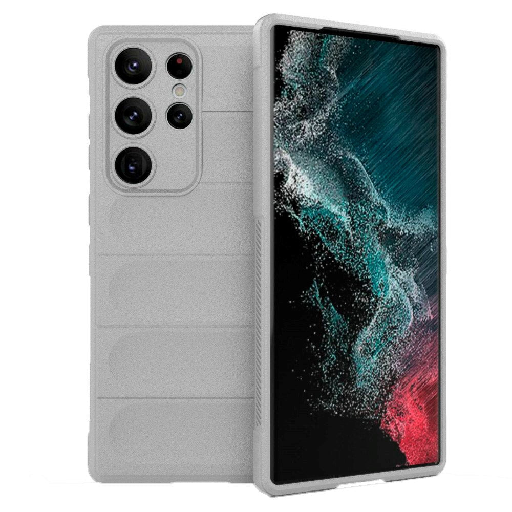 Samsung Galaxy S23 Ultra fleksibelt plastdeksel - grå